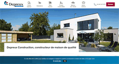 Desktop Screenshot of depreux-construction.com